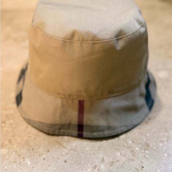 Burberry Vintage Check Bucket Hat with Logo Tab